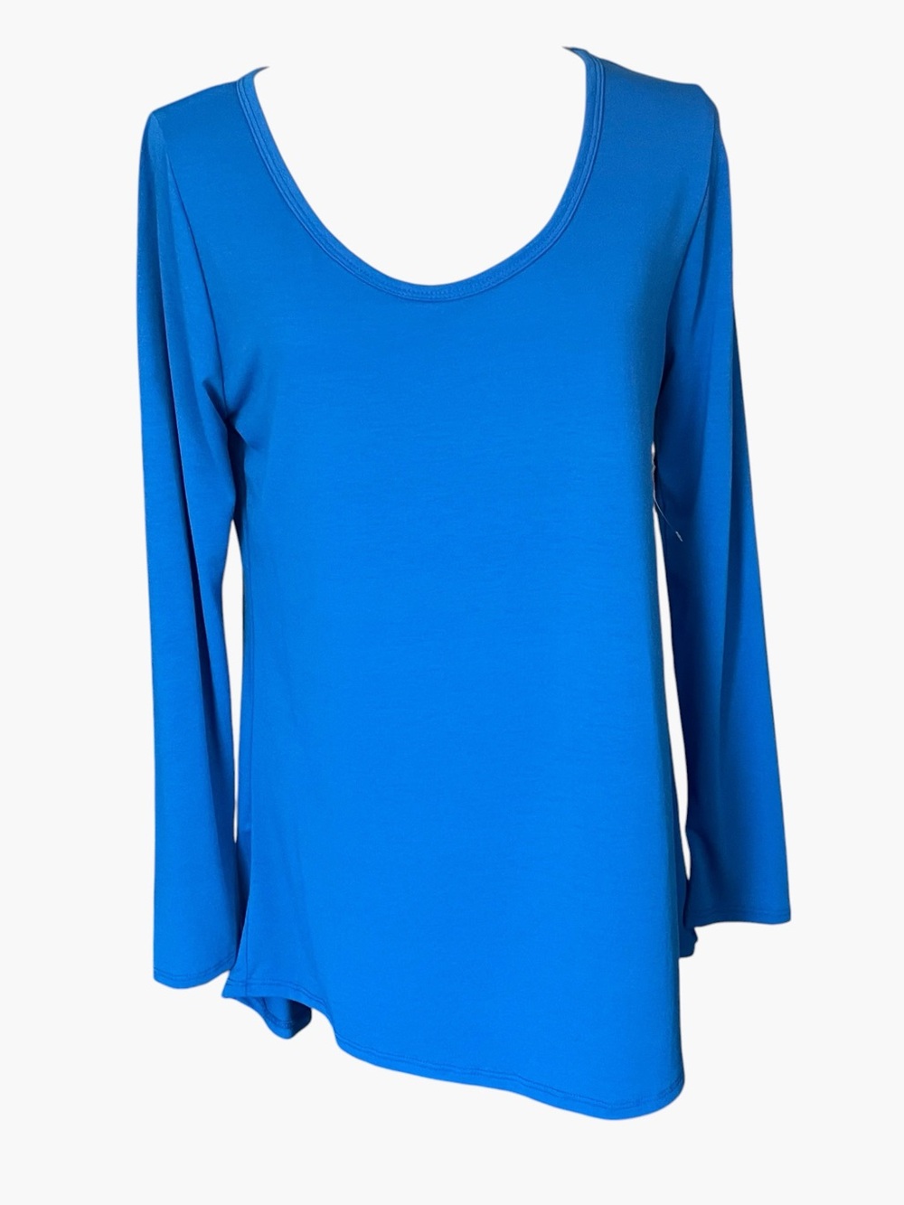 LuLaRoe Lynnae Solid Cobalt Blue Long Sleeve Tunic Top Size Large (14-16)